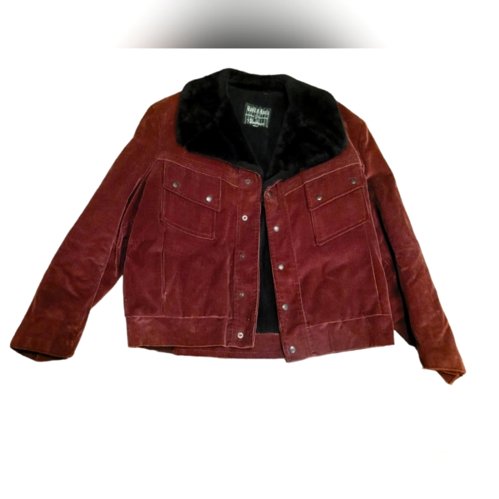 Vintage Shanhouse Corduroy & Faux Fur Jacket